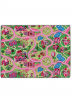 Primaflor-Ideen in Textil Vaiki&scaron;kas kilimas &raquo;Spielteppich SWEET CITY pagamintas in Belgium&laquo; rechteckig 5 mm auk&scaron;tis Stra&szlig;en-Teppich Stra&szlig;enbreite ca. 9 cm vaikų kambario baldų komplektas