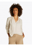 Tommy Hilfiger Klasikinio stiliaus palaidinė &raquo;ESS LINEN V formos i&scaron;kirptė BLOUSE&laquo; su paraukimai k&uuml;hlendes Premium linas