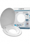 Sch&uuml;tte WC-dangtis &raquo;FAMILY WHITE&laquo; Duroplast Lėto nusileidimo funkcija Schnellverschluss nuimamas Automobilinė kėdutė