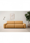 Home affaire Trivietė sofa &raquo;TORGE (257cm) SofaSchlafsofa in audinys Samtvelours Struktur fein&laquo; rundes Design miegojimo funkcija u. Dėžutė patalynei Liegefl&auml;che: 135/200 cm