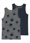 Name It Apatiniai mar&scaron;kinėliai &raquo;NKMTANK Mar&scaron;kinėliai be rankovių 2P DARK GREY MEL SKULL NOOS&laquo; rinkinys 2 Stk.