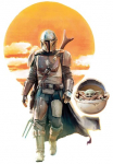 Komar Paveikslas &raquo;Mandalorian The Child Family Trip&laquo; Disney | Star Wars 1 Stk. dalys paveikslas zur dekoracija im vaikų kambario baldų komplektas - be grotelės