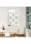 LICHTBLICK ORIGINAL Dekoratyvinė plėvelė langui &raquo;Fensterfolie selbstklebend Sienelė Stripy Boho Drop - Wei&szlig;&laquo; 1 Stk. blickdicht glatt statisch haftend