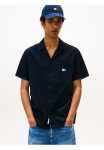 Tommy Jeans Tommy Džinsai mar&scaron;kiniai trumpom rankovėm &raquo;TJM audinys REG CAMP SHIRT&laquo; su Mar&scaron;kinėliai apvalia i&scaron;kirpte