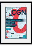 queence Paveikslas &raquo;CGN AIRPORT&laquo; Deutschland | Fashion | Flugzeuge | Geb&auml;ude | K&ouml;ln | Magazincover | Mode 1 Stk. dalys HD Premium Poster-Druck ir Holzrahmen