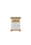 OTTO home Naktinis staliukas &raquo;Rauna Landhausstil gražus Design su Lamellen ir Kassetten 2 Farben&laquo; B/H/T 56/69/39cm FSC&reg; zertifiziertes Kieferholz massive kokybi&scaron;kas audinys su viel daiktadėžė