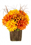 I.GE.A. Dirbtinė gėlė &raquo;Chrysanthemen im Topf&laquo; Herbstgesteck Herbstliche gėlės Dirbtinis augalas