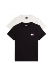 Tommy Jeans Tommy Džinsai Mar&scaron;kinėliai &raquo;TJM siauras 2PACK ESS FLAG TEE&laquo; 2 Stk.