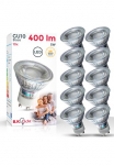 B.K.Licht LED lemputės GU10 10 Stk. Warmwei&szlig; LED lempa Gl&uuml;h-Birne Reflektor-Form 5W 400 Lumen 3000K warmweiss