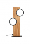 Brilliant LED stalinis &scaron;viestuvas &raquo;Cheesy&laquo; 1 Stk. Warmwei&szlig; 50 cm auk&scaron;tis 1300 lm 3000K Holz/Metall natur/schwarz