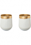 Creativ deco Stalinė vaza &raquo;AGNES&laquo; su schickem Gold Detail