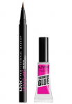 NYX PROFESSIONAL MAKEUP Schmink-Set &raquo;The Brow Glue Lazda + Lift & Snatch Brow Tint Pen&laquo; Nicht klebrig ir wischfest variable Deckkraft iki zu 16h Halt.