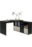FMD ra&scaron;omasis stalas Lexo Schreibtisch/Sideboard viel daiktadėžė beidseitig montierb. 136/205 cm