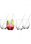 Ritzenhoff & Breker Pailgos stiklinės &raquo;Gin&laquo; 8 vnt. ir Glas-Trinkhalme 590 ml