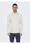 ONLY & SONS Mar&scaron;kiniai trumpom rankovėm &raquo;ONSCAIDEN LS dryžuotas LINEN Palaidinė 660 NOOS&laquo;