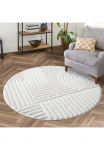 Carpet City Ilgo plauko kilimas &raquo;FOCUS765&laquo; ovali 20 mm auk&scaron;tis Boho-Teppich Hochtief-Muster/ 3D-Effekt dėl Wohnzimmer miegamojo kambario baldai
