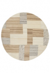 THEKO Vilnonis kilimas &raquo;Lola Wolle handgearbeitet Patchwork Design&laquo; ovali 12 mm auk&scaron;tis handgetuftet Wohnzimmer miegamojo kambario baldai Esszimmer