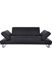W.SCHILLIG Dvivietė sofa &raquo;taboo Designsofa su auk&scaron;tas Sitzkomfort&laquo; su &Uuml;bertiefe su reguliuojamas porankis su Kontrastnaht