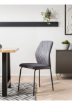 SalesFever 4-Fu&szlig;stuhl &raquo;Esszimmerstuhl su eleganti&scaron;kas Stil&laquo; (Set) 2 Stk.2er rinkinys su eleganter Wabensteppung im R&uuml;cken