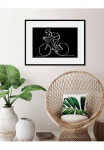 queence Paveikslas &raquo;Armstrong&laquo; Fahrr&auml;der | Kunst | Schwarz-Wei&szlig; | Sport 1 Stk. dalys HD Premium Poster-Druck ir Holzrahmen