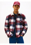 Tommy Jeans Tommy Džinsai Languoti mar&scaron;kiniai &raquo;CHECK TEDDY OVERSHIRT&laquo; mar&scaron;kinėliai-bliuzonas Striukė Holzf&auml;ller kRegular forma su Mar&scaron;kinėliai apvalia i&scaron;kirpte