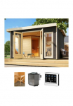 KONIFERA Pirties namelis &raquo;Maiko 3 rinkinys B&laquo; Ofen 9 kW Bio externe Strg easy