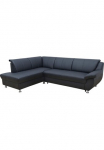 DOMO collection Kampinė sofa &raquo;Pilar elegant & zeitlos komfortabel subtilus porankiais plotis 254cm&laquo; su Kojų kėdutė patogi su miegojimo funkcija odos pakaitalas L-Form