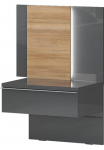 OTTO home Naktinis staliukas &raquo;Onyx naktinis staliukas su 1 lovos stalčius Kokybi&scaron;kas UV Lackierung Hochglanz&laquo; su LED Ap&scaron;vietimas su Soft-Close-Funktion Ma&szlig;e (B/T/H) 56/41/92cm