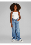 Calvin Klein Jeans Calvin KLEIN Džinsai plačios Džinsai &raquo;WIDE LEG RELAXED LW SOFT BLUE&laquo; in blauer trinto audinio imitacija