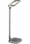 GLOBO LIGHTING LED stalinis &scaron;viestuvas &raquo;MONACO&laquo; LED-Modul Tischlampe/Arbeitszimmer/B&uuml;rotischleuchte/grau