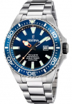 Festina Taucheruhr &raquo;Diver Collection&laquo; laikrodis laikrodis Laikrodis Vyri&scaron;kas laikrodis Nerūdijančio plieno apyrankė Datum Saphirglas