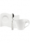Villeroy & Boch Cappuccinotasse &raquo;New Wave Caf&egrave;&laquo; pagamintas in Germany Fine China Porzellan