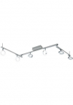 EGLO &Scaron;viestuvas &raquo;CARDILLIO 1 Lubinis &scaron;viestuvas Alu Stahl ir plastikas IP20 Flurlampe&laquo; LED-Board Warmwei&szlig; &scaron;viestuvas L1585 x B85 cm alu chrom 6X32W;3X33W ir