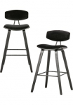 WOOOD Baro kėdė &raquo;Senn&laquo; 2 Stk. dalys Sitzfl&auml;che i&scaron; aksomas H 94 cm x B 41 cm