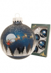 Krebs Glas Lauscha Krebs I&scaron; stiklo Lauscha Weihnachtsbaumkugel &raquo;Spirit of Christmas 7 cm&laquo; Weihnachtsdeko Eglutės žaisliukai Eglutės žaisliukų komplektas i&scaron; I&scaron; stiklo