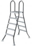 KWAD Poolleiter &raquo;Edelstahlleiter 4+4 120cm V2A- DA 43mm&laquo; 120 cm auk&scaron;tis