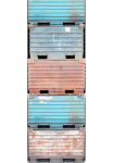living walls Fototapetas &raquo;Metallboxen&laquo; glatt Vlies Wand Schr&auml;ge