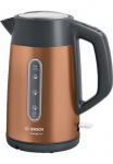 BOSCH Virdulys &raquo;DesignLine TWK4P439 Ausgie&szlig;en be Spritzer Tassenanzeige&laquo; 17 l 2400 W Wasserstandsanzeige &Uuml;berhitzungsschutz orange