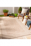 Livabliss Kilimas &raquo;MELILLA&laquo; rechteckig 4 mm auk&scaron;tis Kilimas In- /Outdoor Boho Jute-Optik Balkon terasa Garten Beige