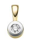 Adelia&acute;s Pakabukas &raquo;Damen 585 Gold pakabukas su deimantas Brillant &Oslash; 55 mm&laquo; su deimantas / Brillant dėl Moterims