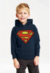 LOGOSHIRT Sportinis megztinis su gobtuvu &raquo;DC - Superman Logo Clean&laquo; su coolem ra&scaron;tas