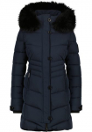 Alife & Kickin Žieminė striukė &raquo;Damen AmaliaAK A&laquo; su gobtuvas ilgas gef&uuml;tterte Damenwinterjacke su nuimamas Kunstfellkapuze