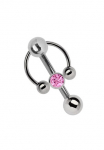 Adelia&acute;s Intimpiercing &raquo;Piercing Intimpiercing &laquo; Titan - Klitoris - Banane su 5 mm Lochkugel