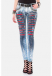 Cipo & Baxx Siauri džinsai &raquo;Jeans&laquo; su Nietenbesatz WD-375