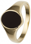 JOBO Žiedas 585 Gold su Onyx oval