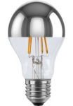 SEGULA LED lemputės &raquo;LED Gl&uuml;hlampe Spiegelkopf&laquo; E27 Warmwei&szlig; dimmbar E27 Gl&uuml;hlampe Spiegelkopf silber 2700K