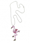 COLLEZIONE ALESSANDRO Ilgas grandinėlė &raquo;Flamingo&laquo; su gro&szlig;em pakabukas in forma eines Flamingos