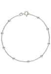 JOBO Grandinėlė ant kojos &raquo;Kugeln&laquo; 925 Silber 25 cm