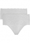 Nina Von C. Kelnaitės auk&scaron;tu liemeniu &raquo;"Fine Cotton"&laquo; 2vnt. Pack Gražiai elastisch bequem feminin atmungsaktiv platus liemuo su nėrinių