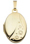 JOBO Medallionanh&auml;nger &raquo;Anh&auml;nger Medaillon oval&laquo; 585 Gold